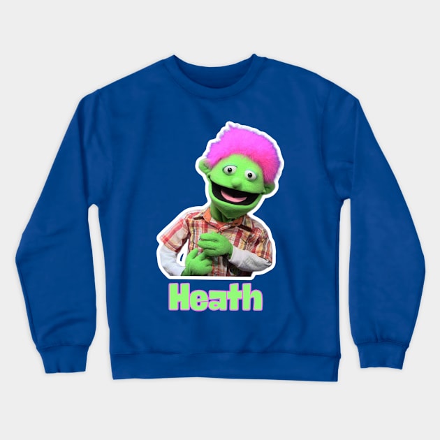 Heath Puppet Crewneck Sweatshirt by BigHeaterDesigns